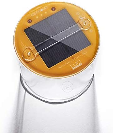 MPOWERD Luci Original: Solar Inflatable Camping Lantern, 65 Lumens, Clear Finish + Warm White LEDs, Lasts Up to 24 hrs, Waterproof, Camping, Backpacking, Travel, Power Outages, Emergencies
