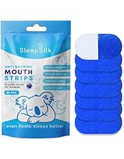 SleepSilk Anti Snoring Mouth Tape for Sleeping, Cotton Mouth Strips for Better Sleep, Snore Tape, Improves Sleeping and Wellbeing, One Month Supply (Pack of 30)