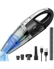 Nuyoah Handheld Vacuum Cleaner, Rechargeable The Lightweight Portable Mini Hand vac with Powerful cyclonic Suction for Wet and Dry Messes at Home, in The car, or When Dealing with pet Hair.