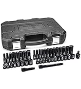 GEARWRENCH 44 Pc. 3/8" Drive 6 Point Standard & Deep Impact SAE/Metric Socket Set - 84916N