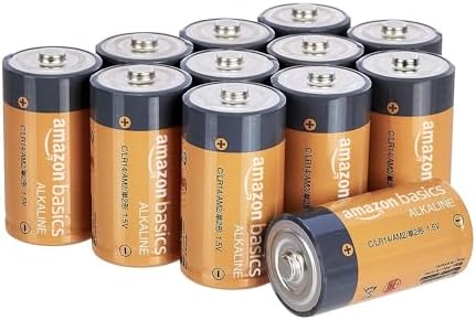 Amazon Basics 12-Pack C Cell Alkaline All-Purpose Batteries, 1.5 Volt, 5-Year Shelf Life