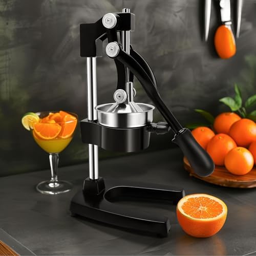 Manual Juicers, Manual Juicer Press,Commercial Manual Fruit Press Juicer for Lemon Pomegranate Orange Juice,Citrus Juicer,Hand Press Juicer Machine,Sturdy Manual Citrus Press & Orange Squeezer