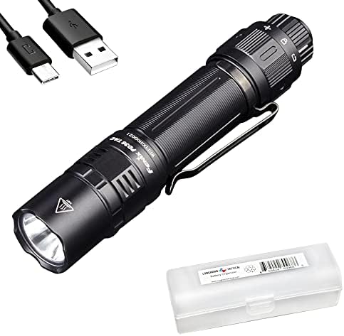 Fenix PD36 TAC Tactical Flashlight, 3000 Lumen USB-C Rechargeable, with LumenTac Organizer