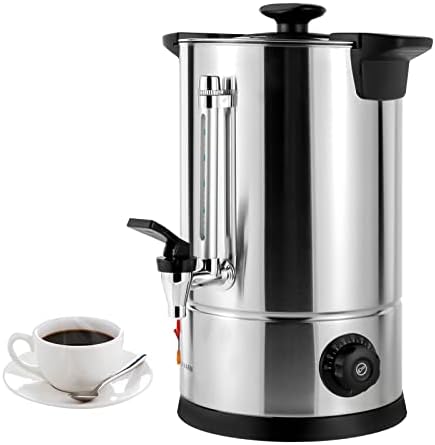 LSYSGSB Commercial Coffee Urn, Grade Stainless Steel 50-Cup 8L/2.11gal Coffee Urn with Percolator Coffee Maker Hot Water Urn for Home, Party, Office, Wedding