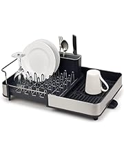 Joseph Joseph Dish Drainer, Stainless Steel/Black, One size, 85153