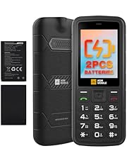 AGM M9 4G Rugged Basic Cell Phone, Large Button Cell Phone for Seniors, IP68/IP69K Waterproof, Drop-Proof, Large Fonts, Large Buttons, Fast Dialling, 3 Card Slots, FM Radio, Torch, 2 X 1000mAh Battery