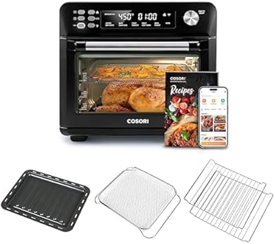 COSORI Smart 12-in-1 Air Fryer Toaster Oven Combo+ Tray + Basket + 2 Pcs Rack