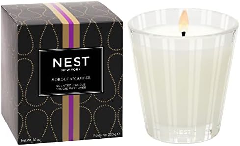 NEST Fragrances Moroccan Amber, NEST01MA003 Classic Candle, 8.1 oz