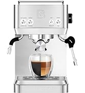 CASABREWS Espresso Machines with Milk Frother, 20 Bar Espresso Maker with Hot Water Wand for Amer...