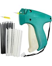 Tagging Gun Kit, Fine Stitch Tool Mini Stitch Gun for Clothes Mending Quilting Stitch Tag Gun with2 Needle, 1500 Black &amp; 1500 White Micro Fasteners (Green)