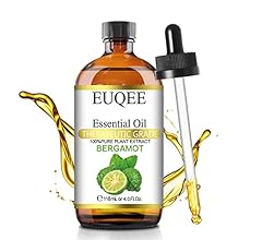 EUQEE Bergamo Essential Oil (4 oz/118 ml) Pure Essential Oil with Glass Dropper, Great for Aromatherapy, Humidifier, Candle…