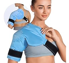 REVIX Shoulder Ice Pack for Injuries Reusable Gel Ice Wrap for Shoulder Pain Relief, Bursitis and Rotator Cuff, Cold Therap…