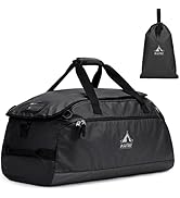 G4Free 60L Duffle Backpack, 3-Way Gym Bag with Shoes Compartment & Wet Pocket for Men Women, Wate...