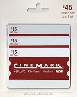 Cinemark Multipack Gift Card - $45