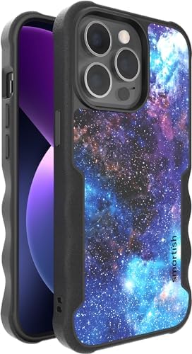Smartish iPhone 13 Pro Protective Magnetic Case - Gripzilla Compatible with MagSafe [Rugged + Tough] Heavy Duty Grip Armored Cover w/Drop Tested Protection for Apple iPhone 13 Pro - Spaced Out