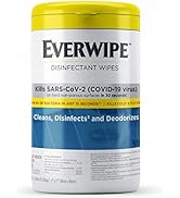 Everwipe Disinfectant Wet Wipe Canister White, Cleans and Deodorizes, 6 x 75 Wipes, 192804 (101075)