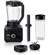 Braun JB9041BK TriForce Power Blender with Smoothie2Go, Black