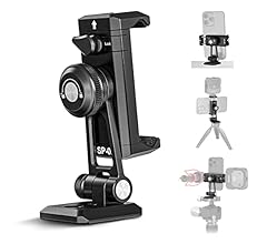 NEEWER Metal Phone Tripod Mount Adapter with Arca Type Quick Release Base, 360° Swivel 180° Tilt, Two Cold Shoes, Phone Hol…