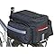 Bushwhacker® Mesa Trunk Bag Black - w/Rear Light Clip Attachment &amp; Reflective Trim - Bicycle Trunk Bag Cycling Rack Pack Bike Rear Bag Frame Accessories Behind Seat Pannier Grocery