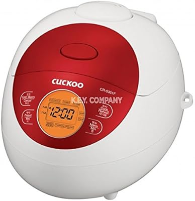 Cuckoo CR-0351F Rice Cooker, 7.80 x 8.90 x 11.50, Red