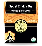 Buddha Teas Organic Sacral Chakra Tea - OU Kosher, USDA Organic, CCOF Organic, 18 Bleach-Free Tea...