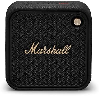 Marshall Willen Portable Bluetooth Speaker - Black & Brass