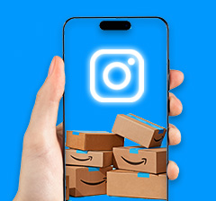 Siga a Amazon no Instagram