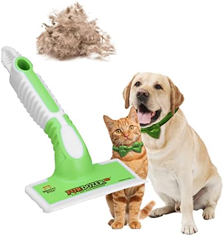 FurDozer X6 Pet Hair Remover & Auto Detailing Tool - Cat & Dog Hair Remover for Carpets, Car Interiors, Couches, Bedding, & Pet Furniture - Reusable Pet Hair Removal Tool for Cat and Dog Fur & Lint