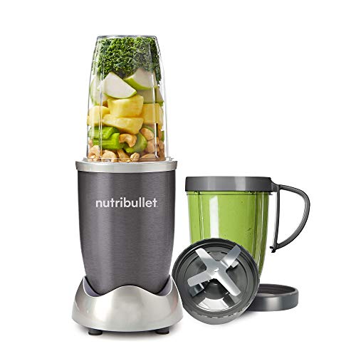 NutriBullet 600 Superfood Nutrition Extractor, Blender & Mixer System (8-Piece Set), Silver