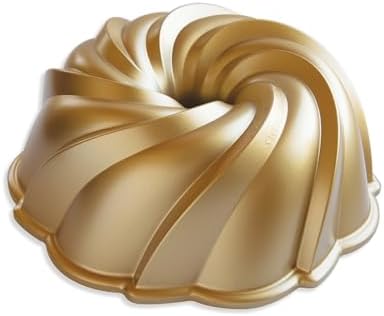 Nordic Ware Swirl Bundt Pan, 10-Cup, Gold