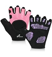 Sportneer Workout Gloves for Men & Women, Full Palm Protection Breathable Exercise Gloves w/Curve...