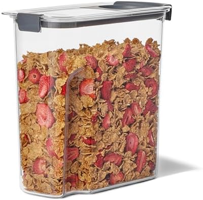 RUBBERMAID Brilliance Pantry Cereal Container, 18-Cup, Clear