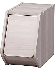 Iris Ohyama Stacking Box with Door, Stackable, Plywood Shelf, Concealing Storage