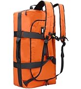 MIER Water Resistant Backpack Duffle Heavy Duty Convertible Duffle Bag with Backpack Straps for G...