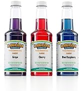 Hawaiian Shaved Ice F140 Snow Cone Syrup, 16 Fl Oz (Pack of 3), Multicolor