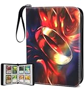 400 Pockets Trading Card Binder for MTG/YGO/TCG Cards,Portable Waterproof Card Storage Bag with R...