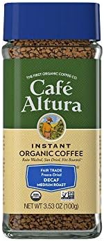 Cafe Altura Organic Fair Trade Decaf Instant Coffee, 3.53 oz (Pack Of 2)