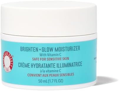 First Aid Beauty Brighten + Glow Moisturizer – Light Gel Cream Moisturizer with Vitamin C, Brightens for an Instant Healthy Glow – 1.7 oz.