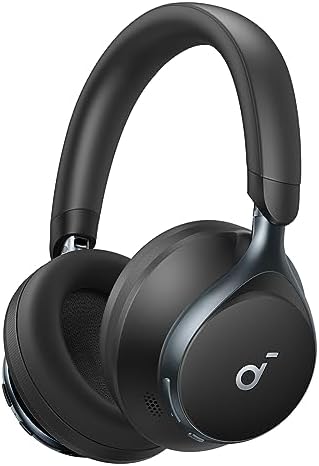 Soundcore by Anker, Space One, Active Noise Cancelling Headphones, 2X Stronger Voice Reduction, 40H ANC Playtime, App Control, LDAC Hi-Res Wireless Audio, Comfortable Fit, Clear Calls, Bluetooth 5.3