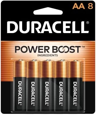 Duracell - CopperTop AA Alkaline Batteries - long lasting, all-purpose Double A battery for household and business - 8 count