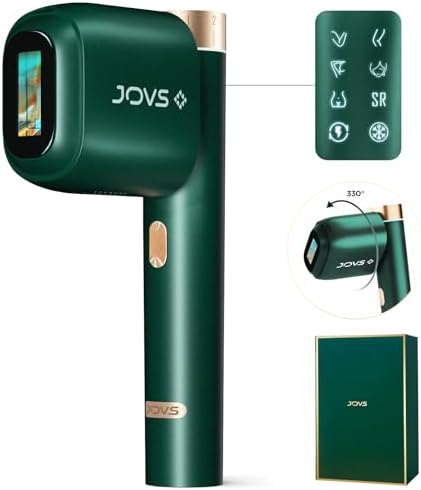 JOVS Laser Hair Removal, [24J Energy] IPL Hair Removal for Women and Men, 37°F Painless Sapphire Ice-Cooling Tech, 6 Modes for Whole Body Hair Removal Device, 2 in 1 Skin Rejuvenation, 330° Rotation