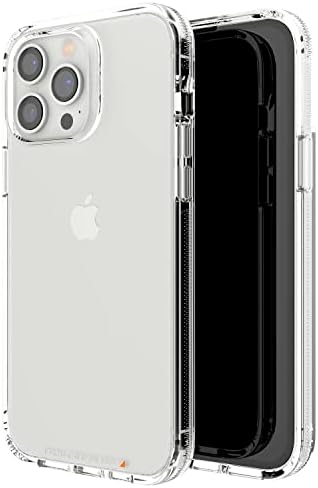 Gear4 ZAGG Crystal Palace Clear Case with Advanced Impact Protection [ Approved by D3O ], Slim, Tough Design for Apple iPhone 13 Pro Max – Clear,702008197