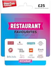 One4all Restaurant Favourites £25 - UK Redemption - Delivered by post