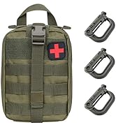 AOUTACC Tactical MOLLE Rip Away EMT Medical Pouch, Empty IFAK Medical First Aid Kit Bag EDC Milit...