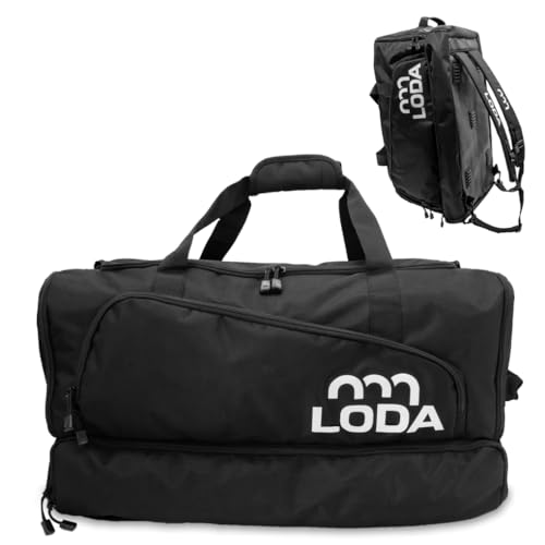 LODA Team (68L) Multifunktions-Sporttasche - Vielseitig & Robust, Rucksackfunktion, Schuh- & Nassfach, Ideal für Sport, Freiz