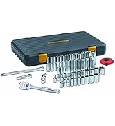 GEARWRENCH 51 Pc. 1/4 Inch Drive 6 Pt. 120XP Mechanics Tool Set, Standard & Deep, SAE/Metric - 80...