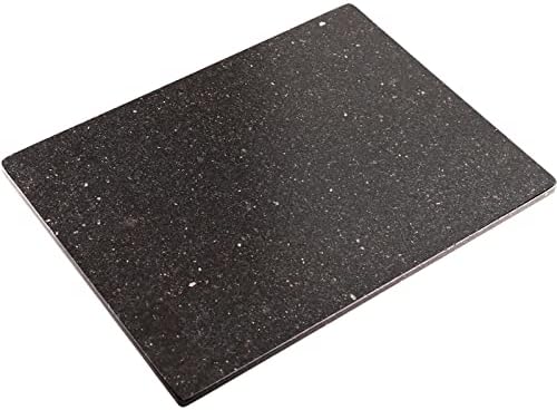 Midnight Granite Cutting Board Black Marble Cutting Board 20"L X 16"W X 0.4"Th Stone Cutting Board With Non-Slip Pads Granite Slab Marble Pastry Board Marble Chopping Board