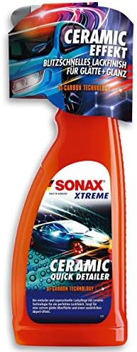 SONAX Xtreme Ceramic QuickDetailer (750 ml) Super Fast Paint Care with Ceramic Technology for a Perfect Paint Finish Ensures Extreme Smoothing of The Paint | Item No. 02684000