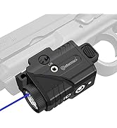 Defentac 600lm Slidable Pistol Light and Red/Green/Blue Laser Sight Combo, Strobe and Momentary B...