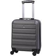 Aerolite 45x36x20 easyJet Maximum Size Hard Shell Carry On Hand Cabin Luggage Underseat Flight Ba...